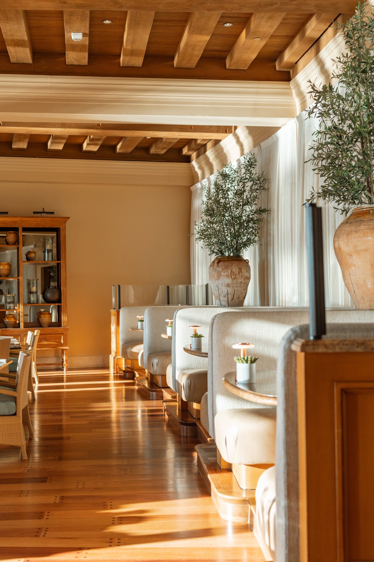 Sunlit dining room